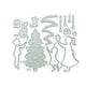 thumbnail image 1 of Moyic Plantilla de corte de máquina de corte de Navidad, plantillas de grabado en relieve para álbum de recortes DIY de acero al carbono para Kits de decoración para fiestas Moyic HA038312-00, 1 of 6