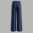 thumbnail image 7 of MaFYtyTPR Women's Striped Business Casual Dress Pants Fashion Stretchy Comfortable Straight Leg Pants Regular Fit Work Wear Z-Navy M, 7 of 7