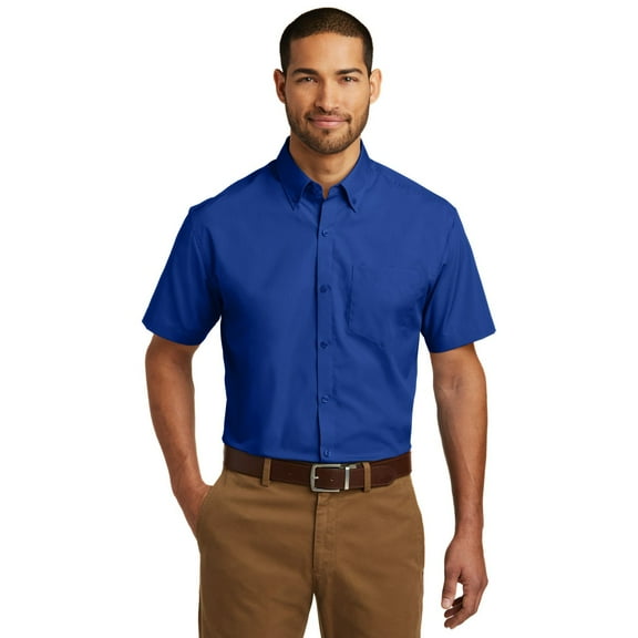 Port Authority Men's Short Sleeve Carefree Poplin Shirt