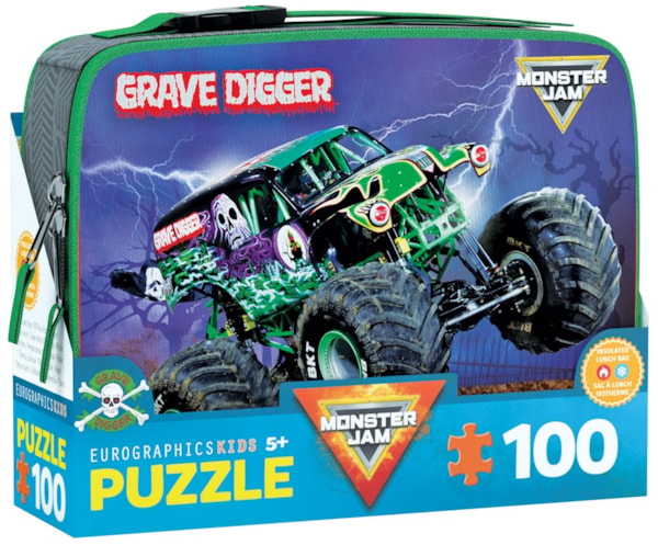 Grave Digger Monster Jam 100 PC Lunch Bag