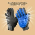 thumbnail image 7 of Cat & Dog Grooming Gloves for Shedding - 2-in-1 Deshedding Brush & Massage Mitt, Safe for Dogs & Cats, 1 Pair (Blue), 7 of 7
