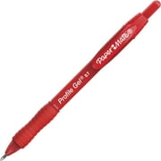 Profile Gel Pen, Retractable, Medium 0.7 Mm, Red Ink, Translucent Red Barrel, Dozen | Bundle of 5 Dozen