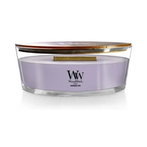 WoodWick Lavender Spa Scented Ellipse Candle, Crackles as it burns, Up to 50 hrs burn time, Perfect for gifting, 16oz