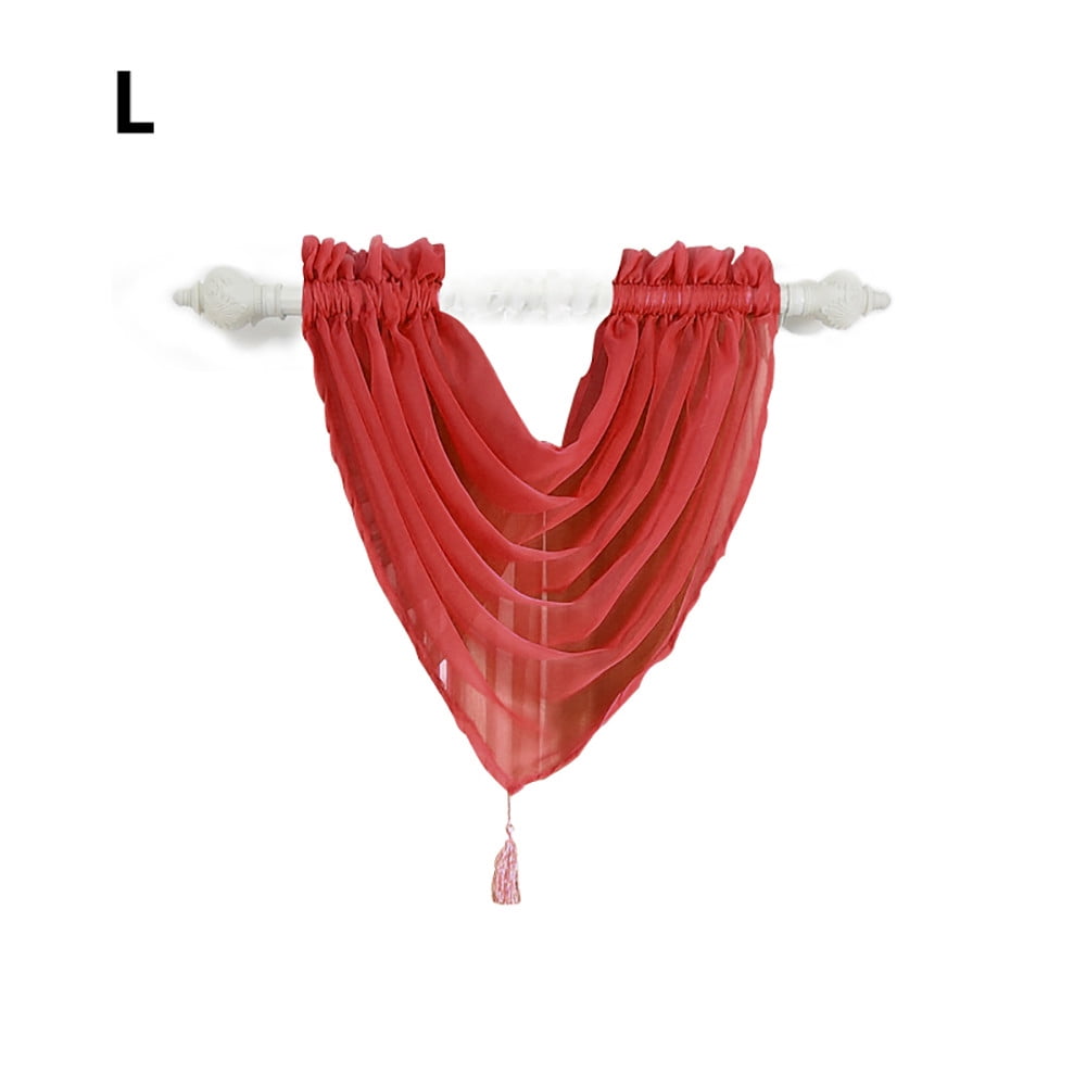 Shpwfbe Room Decor Curtain Rods Voile Curtain Swags All Colours Pelmet