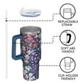 thumbnail image 4 of OBREWU Pioneer Flower Tumbler with Handle and Lid,Pioneer Flower 40oz Double Wall Vacuum Insulated Tumbler,Cups Gift for Women and Men, 4 of 7