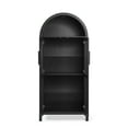 thumbnail image 5 of Jakoola 67" Arched Pantry Storage Cabinet with Lights, Glass Doors & Adjustable Shelves for Kitchen,Dinning Room & Living Room, Black, 5 of 11