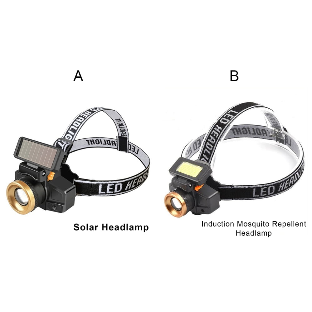 Alextreme Solar/Insect Repeller Portable Headlamp Flashlight