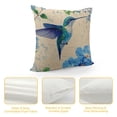 thumbnail image 4 of SHERONV Best Gift Beautiful Ink Painting Hummingbird and Flowers  Throw Pillow Case Personalized Cushion Cover New Home Office Decorative Square  (13)¡­ 20x20in, 4 of 5