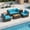 Turquoise, Mix Brown, variant on Resenkos 7 Piece Outdoor Wicker Furniture Set, 32 Inch Fire Pit Table with Removable Lid and Propane Tank Cover for Patio and Garden, White