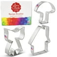 thumbnail image 2 of Cottage Core Cookie Cutters 3-Pc. Set Made in the USA by Ann Clark, Mushroom, Bow, Cozy Cottage, 2 of 7