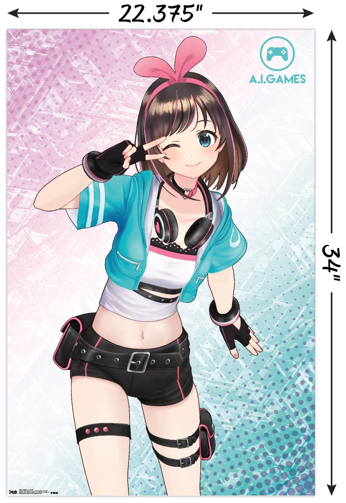 Kizuna Ai - Dance Wall Poster, 22.375" x 34"