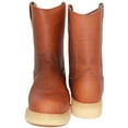 thumbnail image 3 of Men's 9" Pull-On Leather Soft Toe Work Boot Brown, 3 of 5