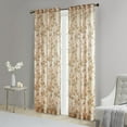 thumbnail image 3 of Madison Park Simone Printed Floral Rod Pocket and Back Tab Voile Sheer Curtain in Blush, 50"x84", 3 of 5