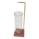 thumbnail image 1 of Porta incienso con base de madera y recolector de cenizas de cristal. Adorno de incienso. 18 cm, 1 of 6