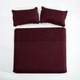 thumbnail image 5 of IR Imperial Rooms 3 Pc Quilt Set Soft Microfiber Chevron Pattern Winter Bedspread & Coverlet 2 Shams Burgundy Queen/Full, 5 of 11
