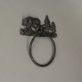 thumbnail image 5 of Rustic Cast Iron Black Bear Mother and Cub Towel Ring, 5 of 5