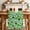 Green White, variant on Saint Patrick's Day Table Runner - 72 Inch Long Spring Farmhouse Botanical Clovers Cotton and Linen Blended Dress Scarves Farmhouse Table Runner for Kitchen Dining, Coffee Table, 13" x 72"