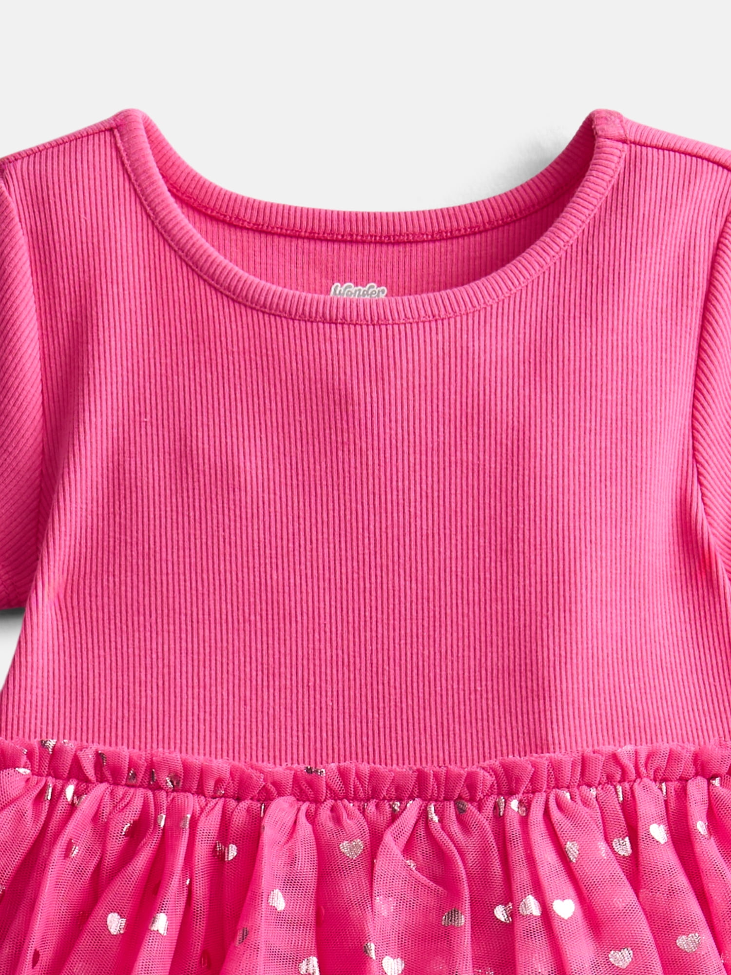 Wonder Nation Toddler Girls' Tutu Dress with Short Sleeves, Sizes 12M-5T