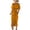 Orange, variant on Qiopertar Women V-Neck Short Sleeve Knot Waist Wrap Midi Dress Casual Elegant Side Slit Flowy Fabric Spring Summer Brunch Vacation Cocktail Party Dress, Black L