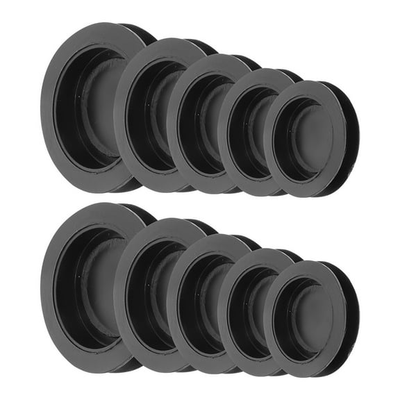Hemobllo 10Pcs Reusable Black Rubber Bank Stoppers Replacement Plugs
