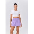 thumbnail image 5 of Pinspark Womens High Waisted Running Shorts, Lightweight Breathable Quick Dry Stretch Linerless Athletic Shorts with Pockets, 5 of 7