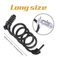 thumbnail image 3 of Bike Lock Bicycle Locker Combination 5 Digit 120cm/12mm Long Cycle Cable Locks Bikes Chain High Security For E-bike Mountain Bike Outdoor Ski Gate Acc, 3 of 5