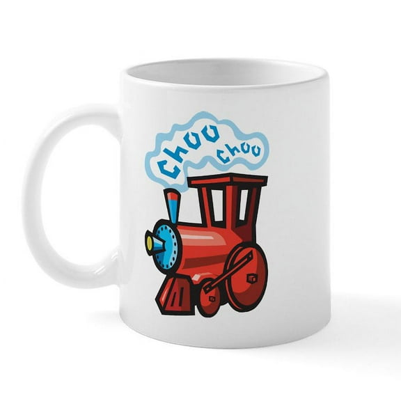 CafePress - Choo Choo Train Mug - 11 oz Ceramic Mug - Novelty Coffee Tea Cup
