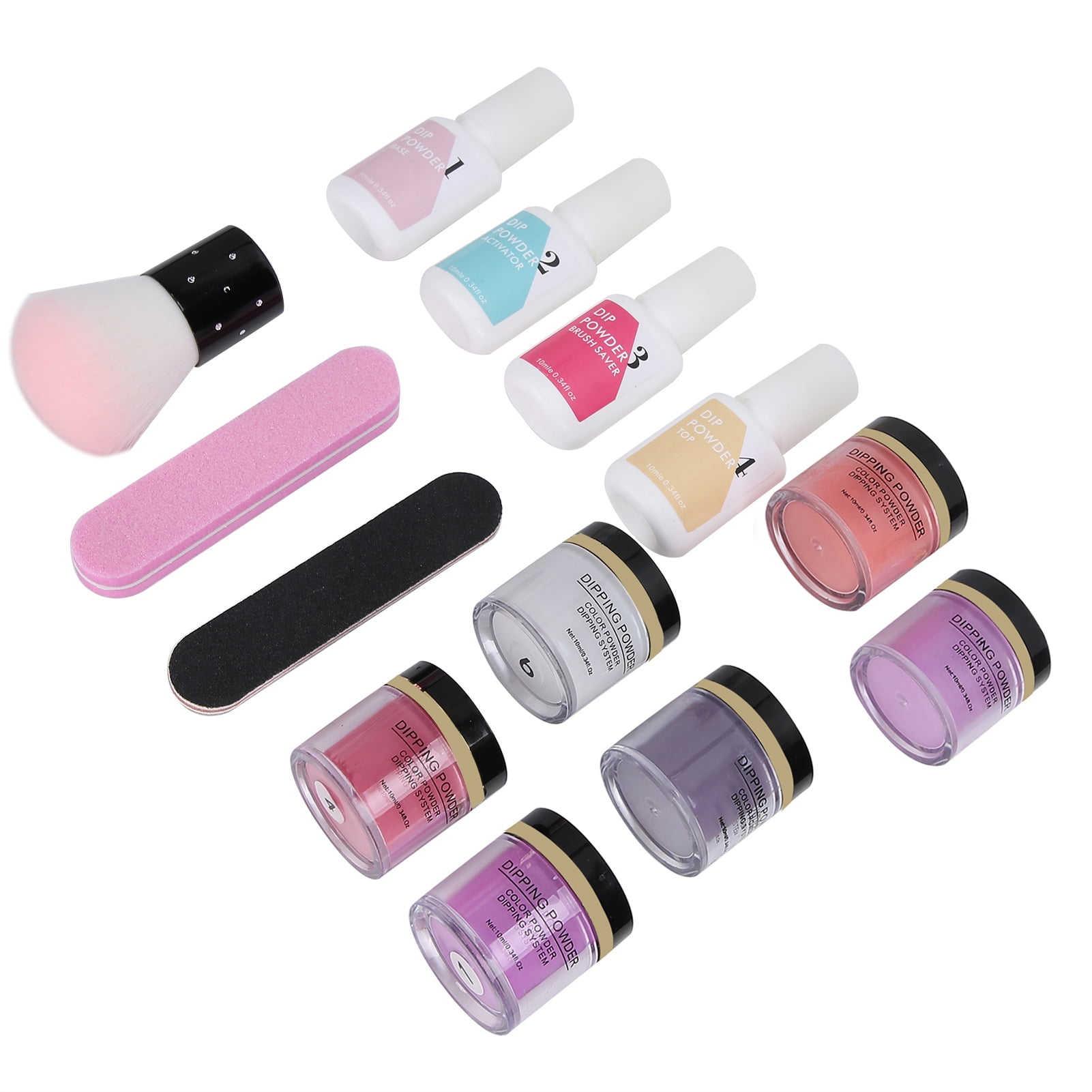 Nail Dipping Powder Set, Dip Powder Nail Starter Kit Dipping Powder Set Gel Liquid Essential Tools Set