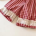 thumbnail image 6 of SHTXOZHI Toddler Girls Cute Pants Lace Ruffle Trim Elastic Waisted Pants Lightweight Breathable Print Loose Casual Bottoms, 6 of 6
