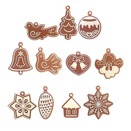 Gingerbread Man Decorations Christmas AkoaDa Christmas Decoration Gingerbread Man Christmas Ornaments Xmas Tree Pendant Decor Party Supplies ()