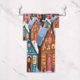 thumbnail image 5 of 3 Piece Bath Towels Set Bath Towel, Hand Towel and Face Towel for Bathroom, Gym, Hotel Cartoon Colorful House, 5 of 8