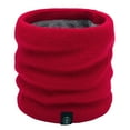 thumbnail image 2 of Foulard de Ski Chaude pour Femmes, Col en Laine, Temps Froid, Bavoir Tricoté Double, Gants d'Hiver Rouges, 2 of 4