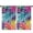 Colorful Tropical Leaf, variant on Blackout Kids Curtains,Rainbow Tie Dye Spiral Layer Pattern Childrens Insulated Curtains Set Of 2,Bedroom Essentials,Toddler Room Decor 42"x54"