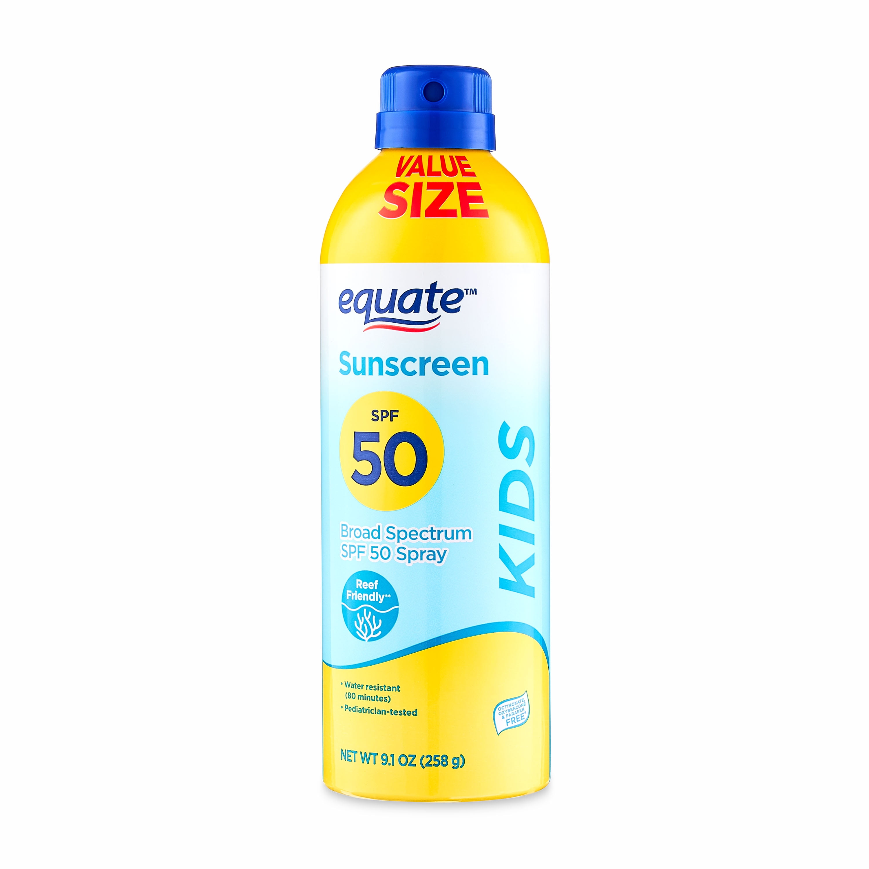 Equate Kids Sunscreen Spray, SPF 50, 9.1 oz