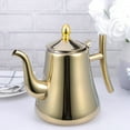 1.5L Stainless Steel Tea Pot Water Kettle Tea Kettle with Strainer for