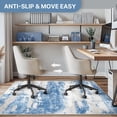 thumbnail image 4 of Tapete para Silla de Oficina BESBLEE 122x152cm Antideslizante Azul Crema, 4 of 9