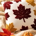 thumbnail image 5 of Thanksgiving Harvest Throw Pillow,Fall Sofa Decor Removable Polyester Cushion Cover with Pumpkin Maple Corn Seasonal Print,Soft Breathable Decorative Pillow for Bedroom Dining Chair, 5 of 8