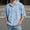 Blue, variant on CHENHANN Mens Polo Shirts Short Sleeve Button Down Waffle T Shirt Basic Blue Men Casual Outfits