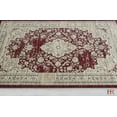 thumbnail image 5 of Handcraft Rugs-Burgundy Red/Beige Persian Isfahan Floral Pattern Distressed  Modern Vintage Area Rug, 5 of 10