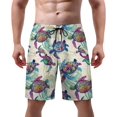 thumbnail image 1 of NICKSUN Men's Swim Trunks, Cute Print Quick Dry Summer Board Beach Shorts with Mesh Lining and Pockets, 1 of 6