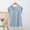 Blue, variant on Womens Pajama Tops Solid V Neck Sleeveless Loose Casual Soft Summer Sleepwear Shirt Lounge Casual Top