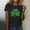 Black, variant on St Patricks Day Shirt Women Shamrock Graphic Tees St Patty's T-Shirt Green Irish Tops