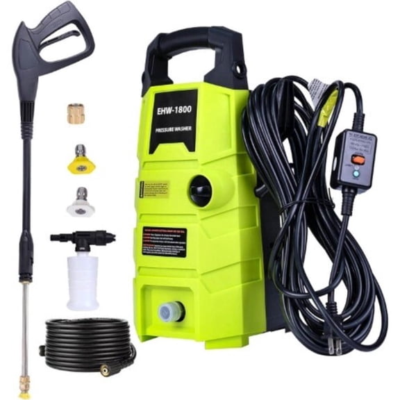 Electric Pressure Washer 1800 PSI 1.6GPM Home Garden Power Washer with 20FT Hose