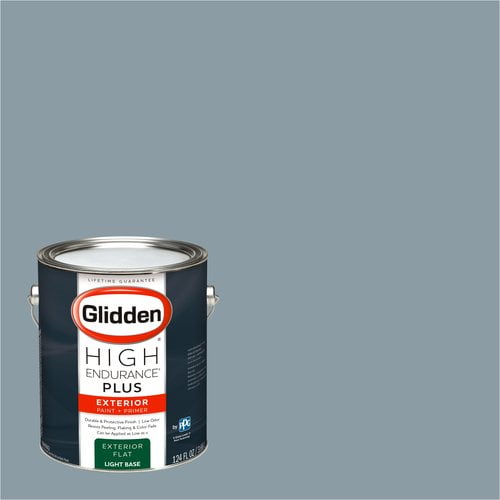 Glidden High Endurance Plus Exterior Paint and Primer, Blue Grey Shadow
