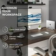 thumbnail image 4 of Humancentric Support Vertical pour Ordinateur Portable pour Bureaux (Argent) Support Réglable pour Dock Apple MacBook, MacBook Pro, et Autres Ordinateurs Portables pour Organiser le Travail & le Bureau à Domicile, 4 of 4
