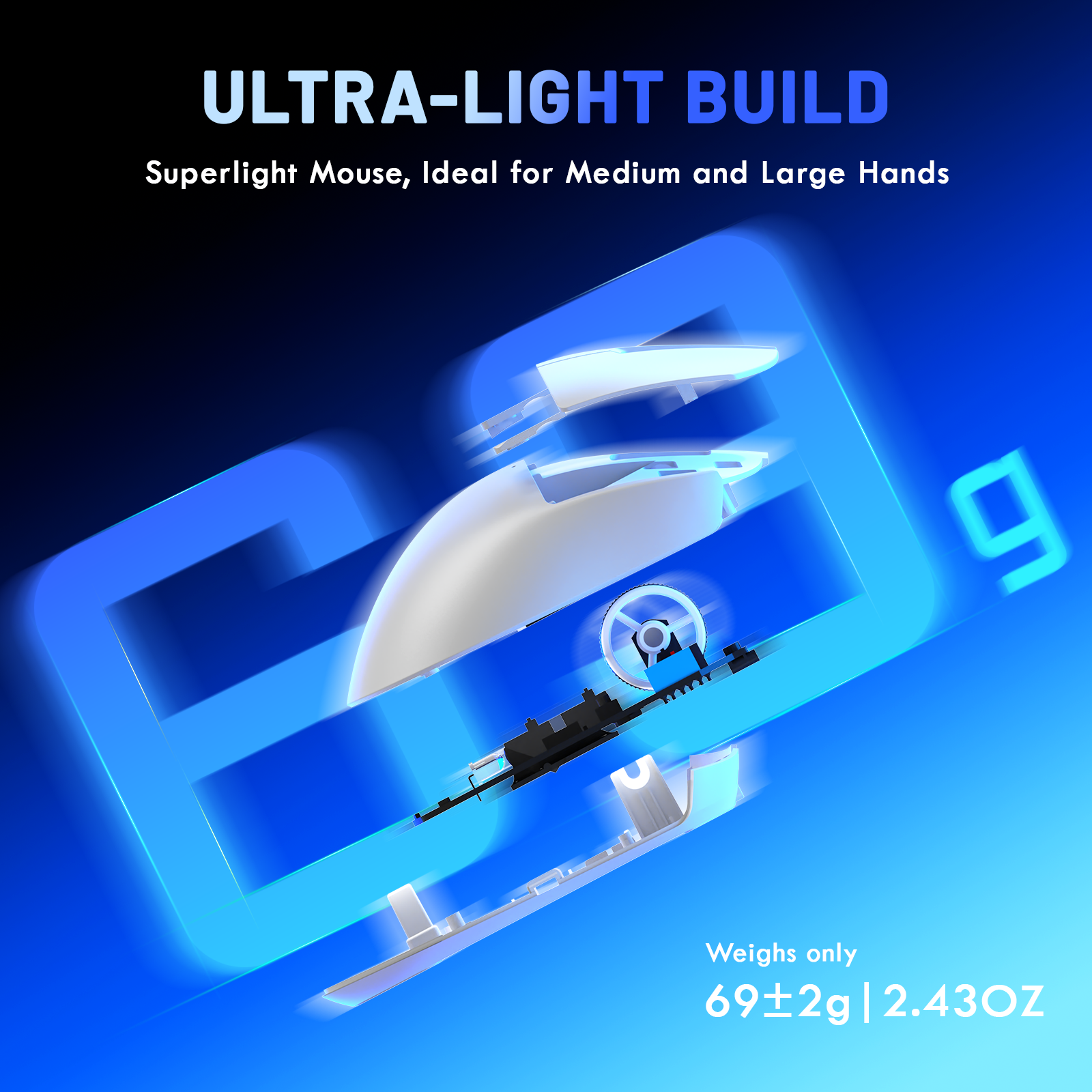 Magic-Refiner X2 Wireless Gaming Mouse, Ultra-Lightweight photo 5