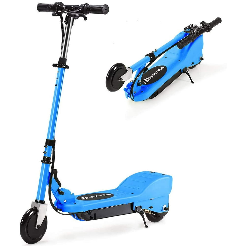 Maxtra E100 Folding Electric Scooter with Adjustable Handlebar for Kids