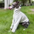 thumbnail image 3 of HQREA Greyhound Dog Winter Coat Jumpsuit Four-Legged Hooded Fullbody Whippet Clothes with Pocket, 3 of 6