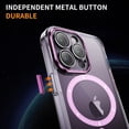thumbnail image 3 of Decase Magnetic Case for iPhone 13 Pro Max,Compatible with Mag-safe,Military-Grade Protection,Slim Stylish Non-Yellowing Shockproof Case for iPhone 13 Pro Max,Clear Anti-Scratch Back Cover,Pink, 3 of 8