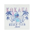 thumbnail image 5 of Disney Women's Lilo and Stitch Kokaua Beach Club Hawaii Stitch Volleyball Junior's Crewneck Short Sleeve T-Shirt, 5 of 5